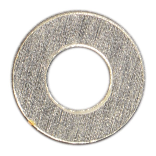 Midwest Fastener Flat Washer, Fits Bolt Size M2 , Steel Zinc Plated Finish, 50 PK 66945